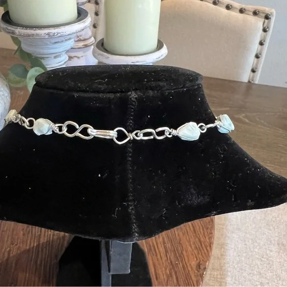 Rare Larimar Gemstone Necklace with matching bracelet - Picture 6 of 6